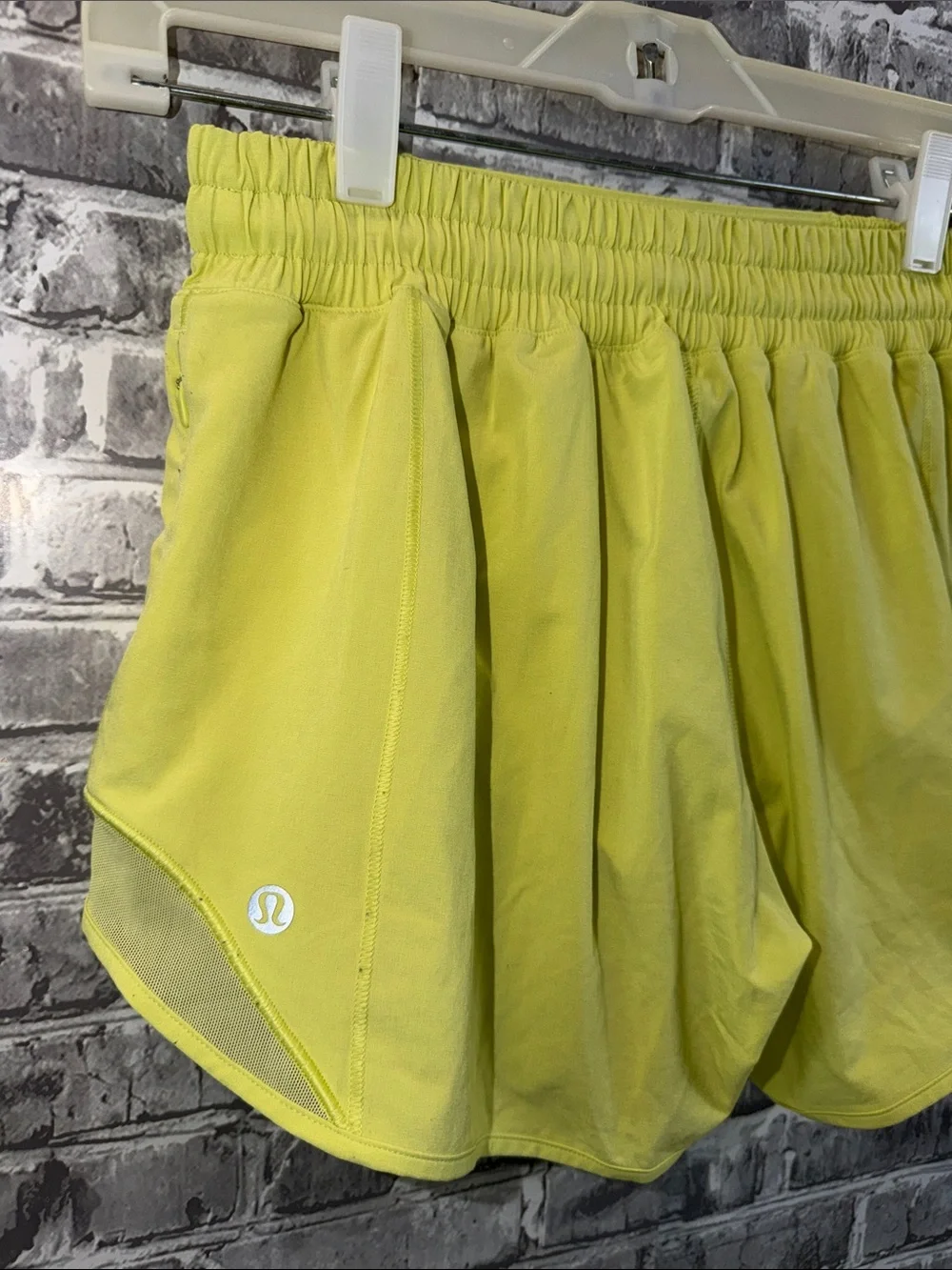 lululemon athletica Neon Yellow Athletic Shorts
